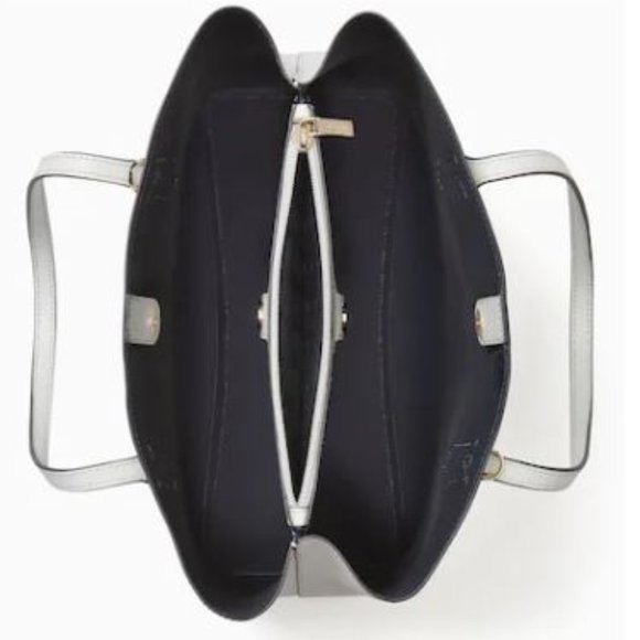 Kate Spade Harper Satchel in MOONLIGHT  Leather Adjustable Detachable Straps - Picture 5 of 10